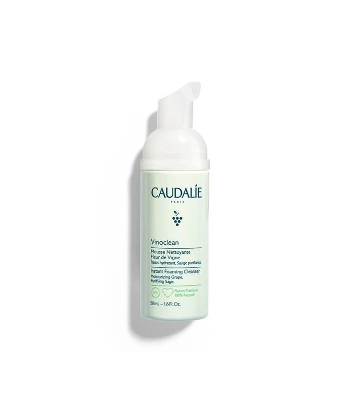 Caudalie Vinoclean Espuma Limpiadora Formato Viaje, 50ml