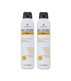 Heliocare Duplo 360º Invisible Spray SPF50+, 2x200 ml