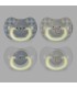 Suavinex Pack 2 Chupetes Night & Day 6-18M
