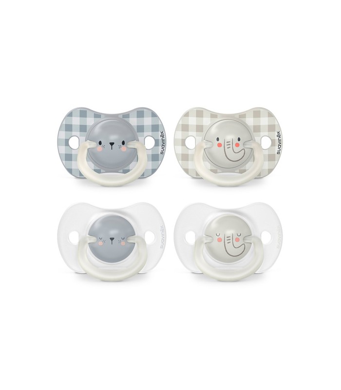 Suavinex Pack 2 Chupetes Night & Day 6-18M