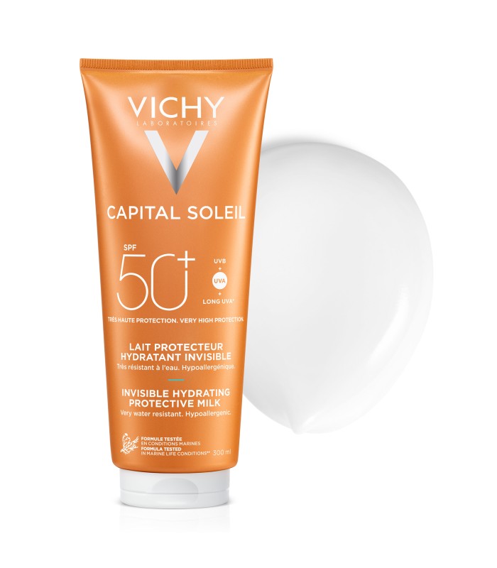 Vichy Capital Soleil Leche Hidratante Invisible spf50, 300ml