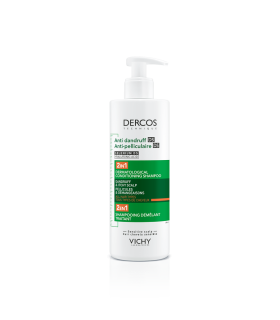 Dercos Achampú Acondicionador Anticaspa 2 en 1, 390ml