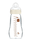 Mam Feel Good 260ml Forest - Biberón de cristal Beige