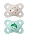 MAM Original Colors of Nature - Chupete 2-6 meses 2u Gris + Verde Agua