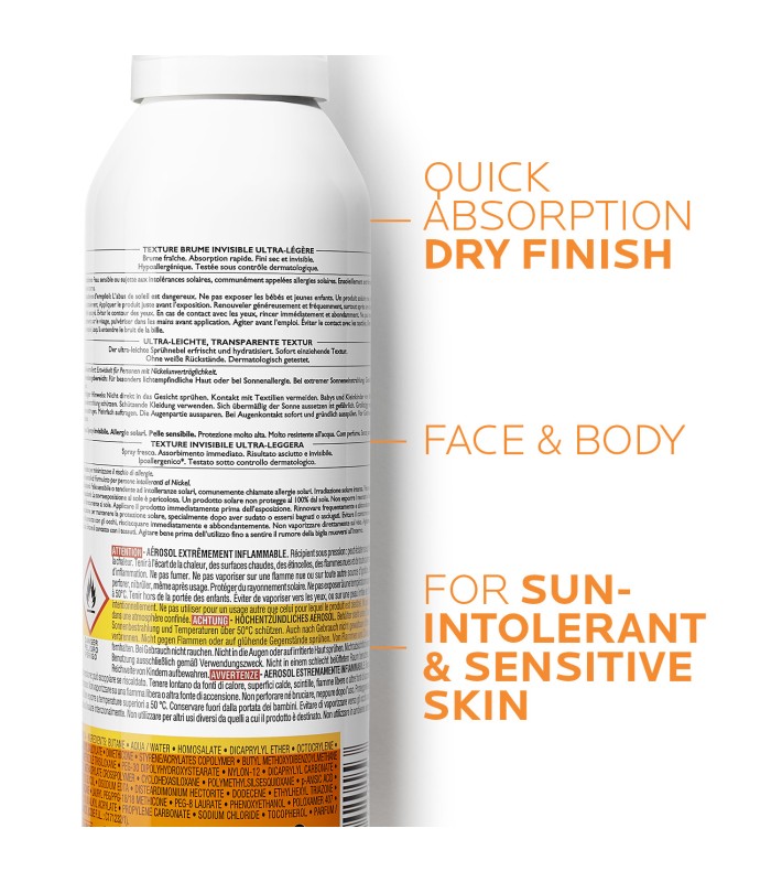 Bruma Corporal Invisible Ultra Ligera Spf50 Anthelios, 200ml