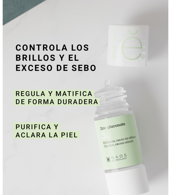 Etat Pur Zinc Gluconate 3%, 15ml