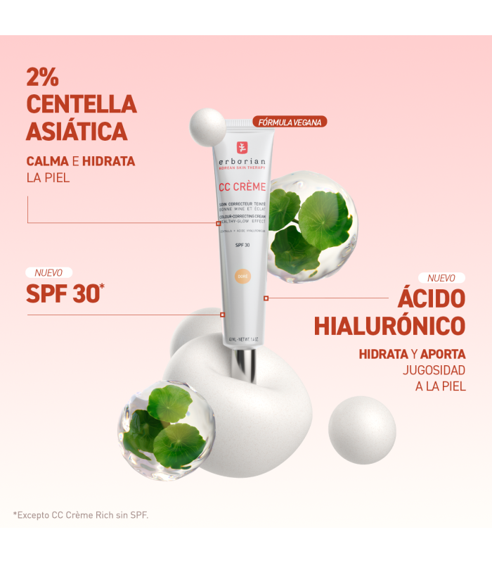 Erborian CC Crème con Centella Asiática Caramel, 40ml