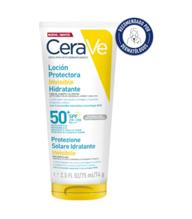CeraVé Neceser Loción protectora Invisible Hidratante Spf50+ 75ml + Loción Hidratante 88ml