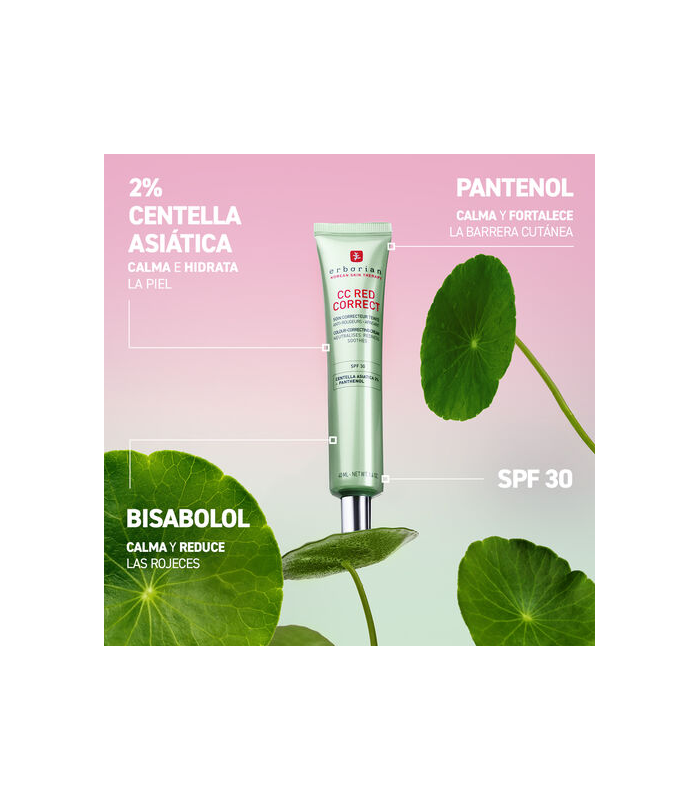 Erborian CC Red Correct Tratamiento Corrector Anti-rojeces, 15ml