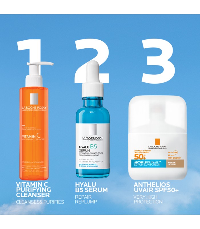 La Roche-Posay Anthelios UVAIR Serum Protector Solar SPF50+ color Medio Natural, 50ml
