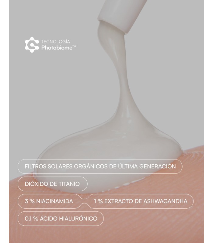 Gema Herrerías Duplo 1+1 Factor Fotobioma SPF50+ Amplio espectro, 50ml+50ml