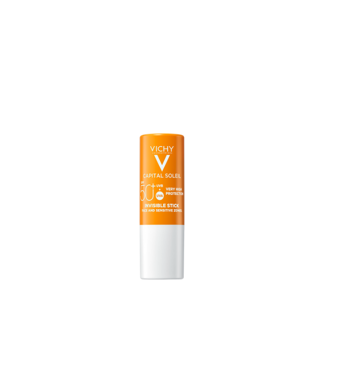 Vichy Capital Soleil Stick Invisible Rostro y Zonas Sensibles, 9gr