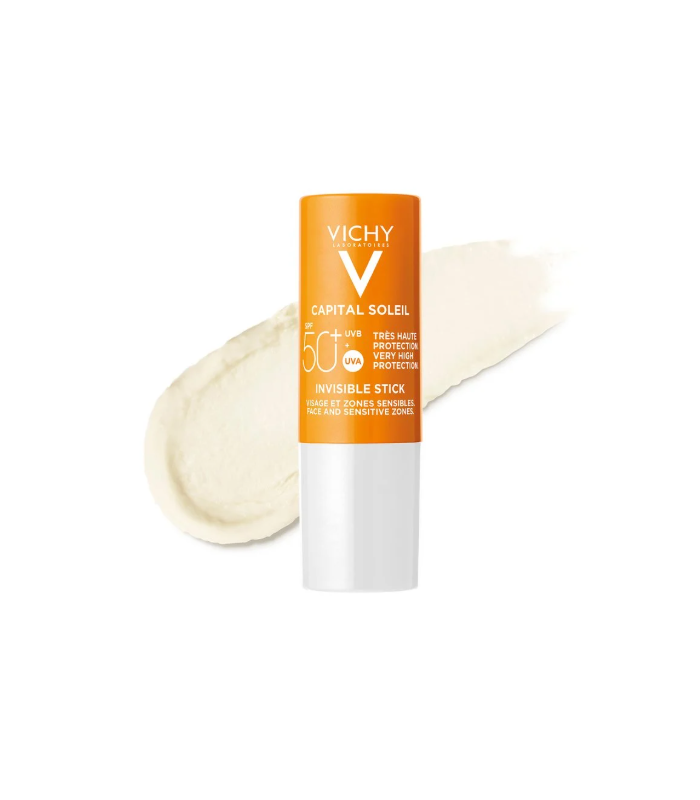 Vichy Capital Soleil Stick Invisible Rostro y Zonas Sensibles, 9gr