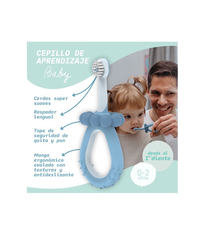 Suavinex Cepillo de dientes para bebé 0 a 2 años