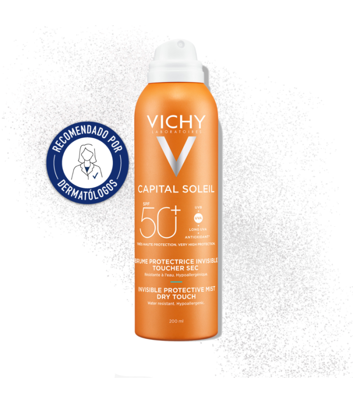 Vichy Capital Soleil Bruma Protectora Invisible Toque secoSPF50+, 200ml