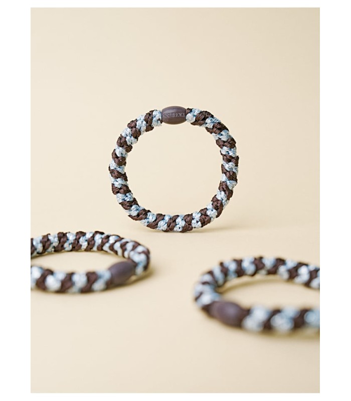 Kknekki Goma Brown Seablue Glitter Stripe
