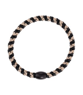 Kknekki Goma Slim Black-Beige Glitter Stripe