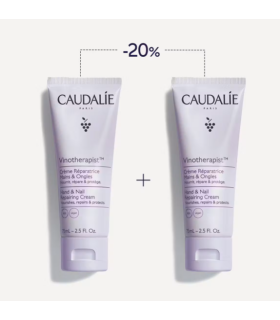 Caudalie Dúo Crema Reparadora para Manos y Uñas, 2x75ml