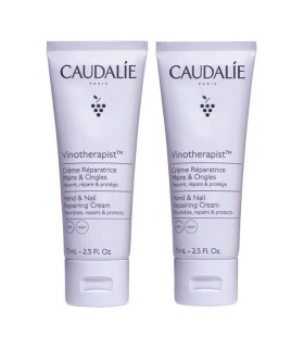 Caudalie Dúo Crema Reparadora para Manos y Uñas, 2x75ml
