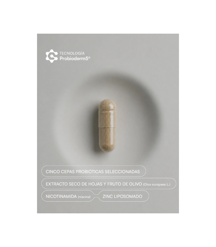 Gema Herrerías Probioderm Balance Complemento Alimenticio, 30 Cápsulas