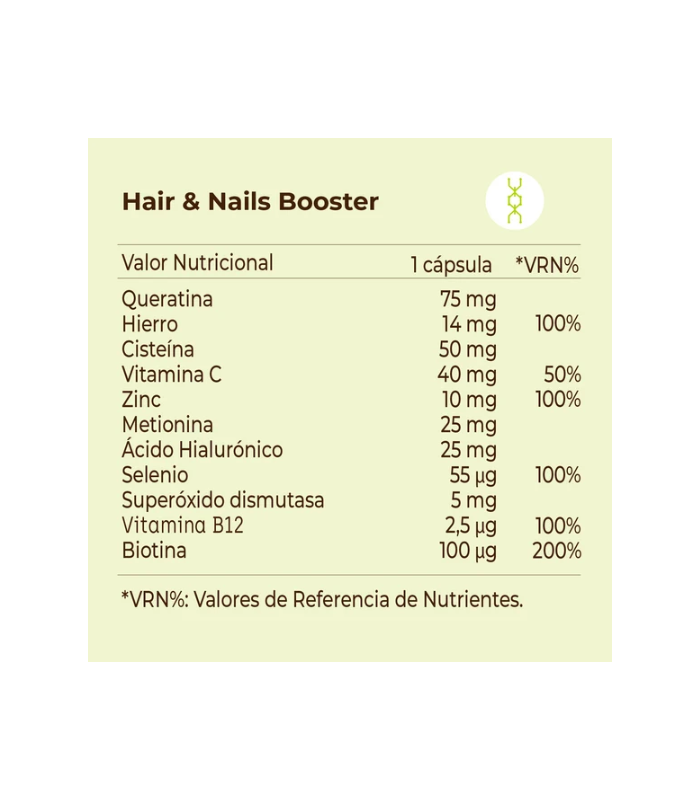 Kobho Hair & Nail Booster, 60 Cápsulas